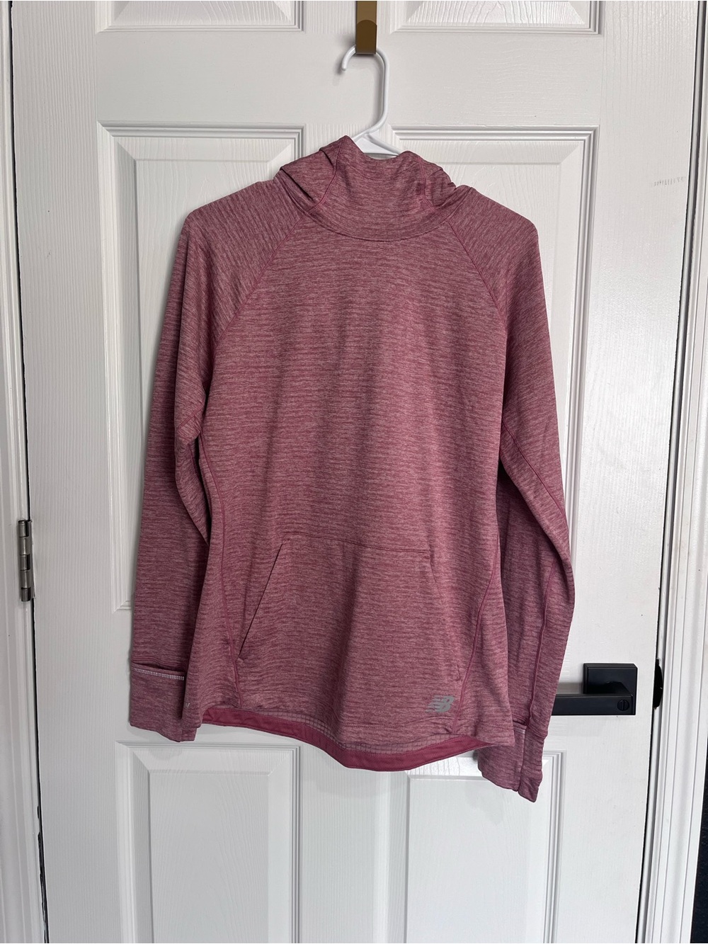 New Balance Running Women’s Medium Pink Heather Performance Pullover Hoodie
